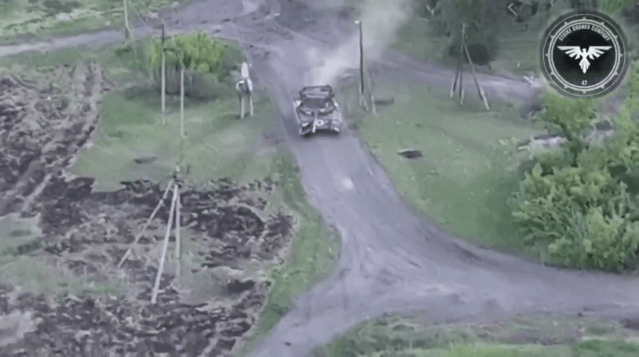 Video thumbnail: Archive Footage: Ukrainian FPV Turns Russian Tank Into a Grill