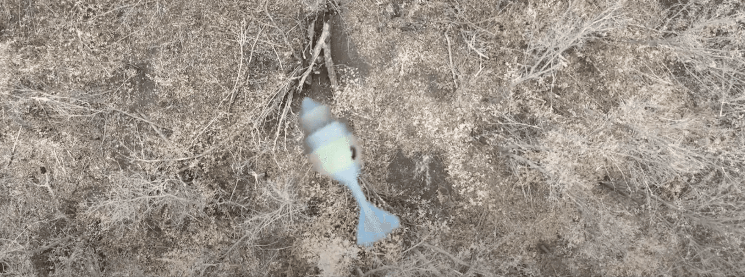 Blurred preview: On this video we show work of our unmanned combat aerial vehicle. It is a small part of our operation near New York village in Donetsk oblast of Ukraine. 
