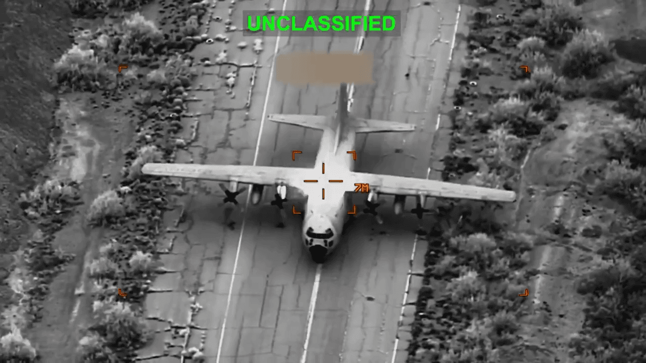 Video thumbnail: U.S. Forces Destroy Iranian Transport Aircraft in Tehran