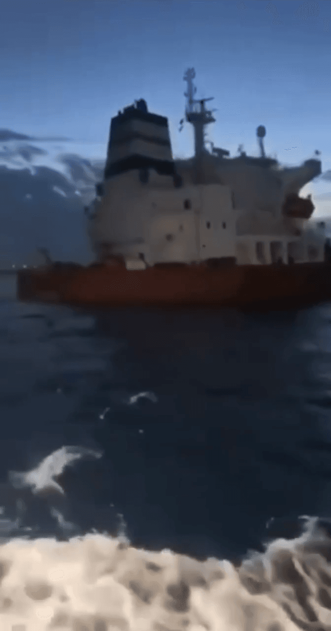 Video thumbnail: A third Russian oil tanker has been attacked by drones