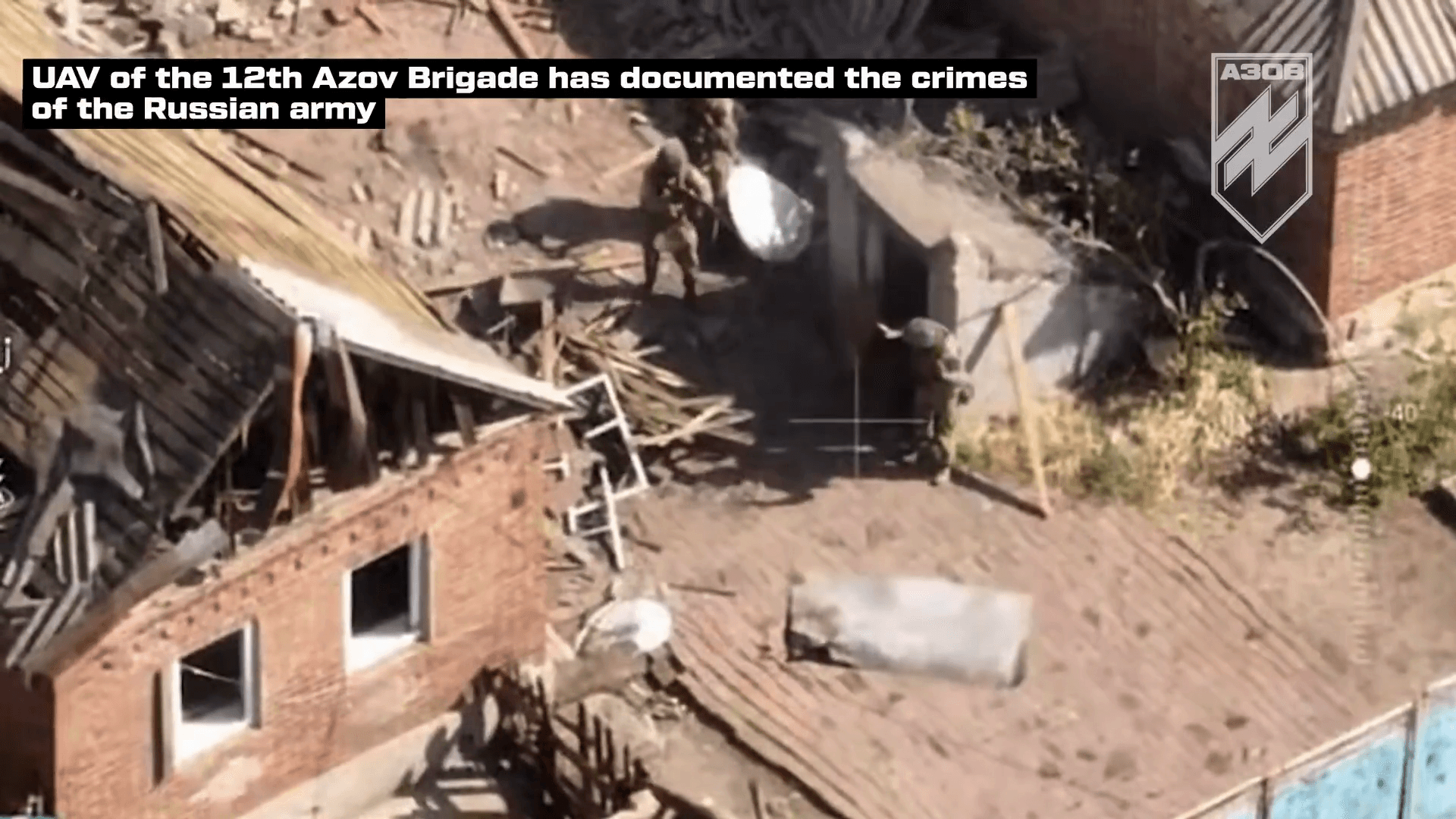 Video thumbnail: UAV der Asow-Brigade hat dokumentiert, wie russische Soldate