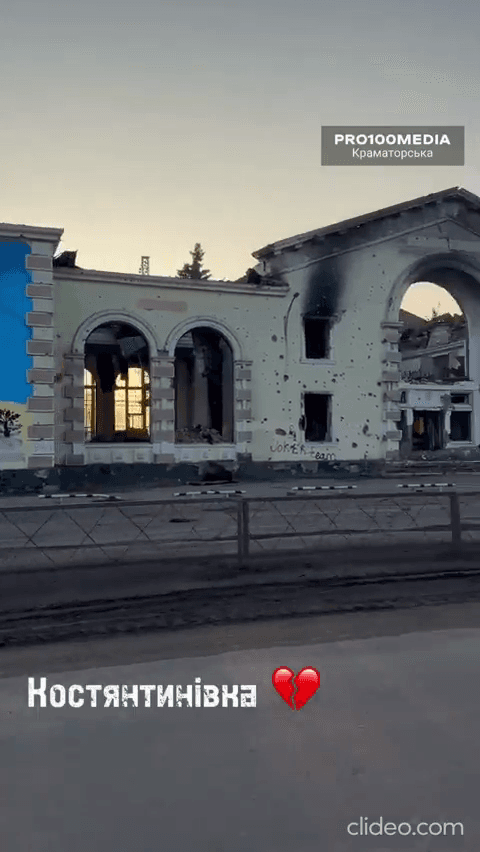 Video thumbnail: Kostyantynivka, Region Donezk, Ukraine.
Unter ständigem Besc