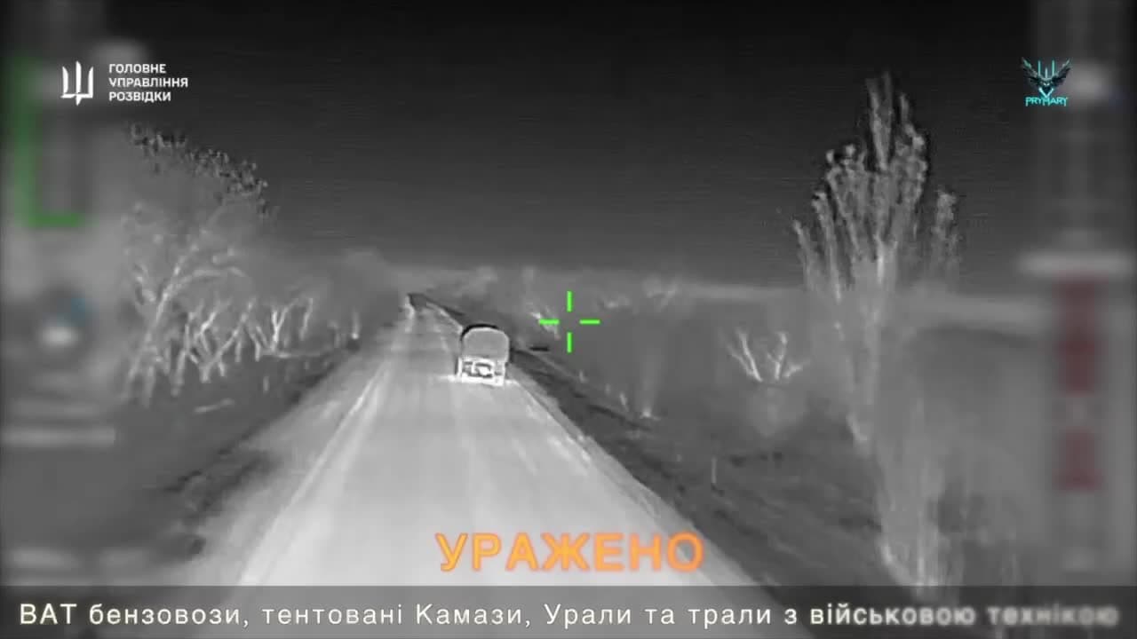 Video thumbnail: Ukrainian Combat Drones Destroy Russian Logistics Convoys Across Zaporizhzhia, Kherson and Crimea