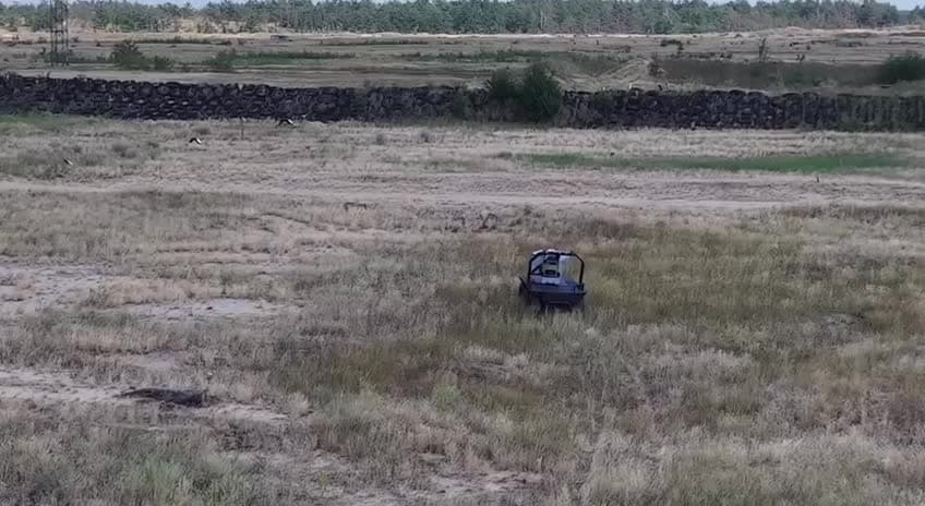 Video thumbnail: Ratel Robotics tests 12.7 mm Browning turret on Ratel H ground robot