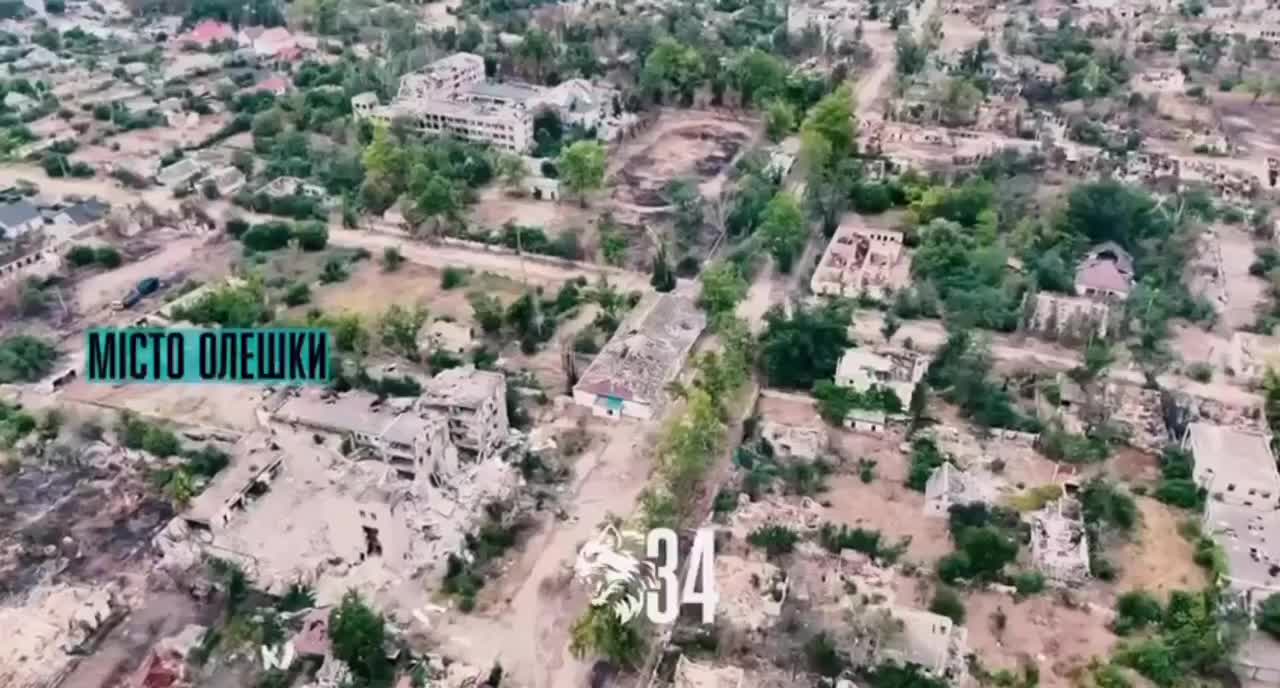 Video thumbnail: Oleshky Seen Heavily Damaged After Years of Russian Occupation