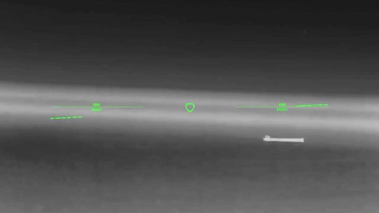 Video thumbnail: New video of strikes on Russian shadow fleet