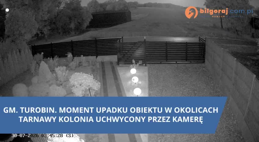 Video thumbnail: Reported Russian Kh-101 cruise missile crashes in Poland, footage captures impact