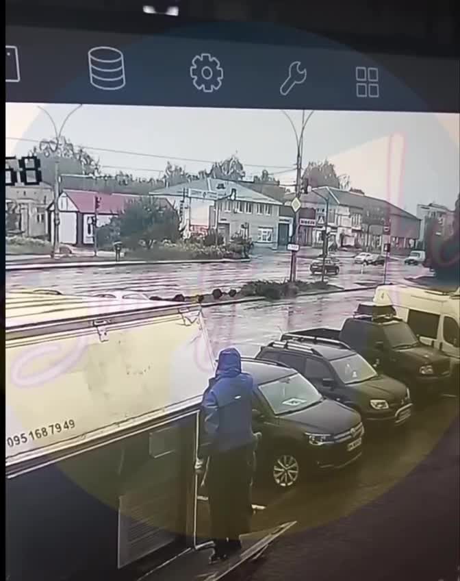 Video thumbnail: FPV drone strike hits Sumy as residents narrowly avoid casualties