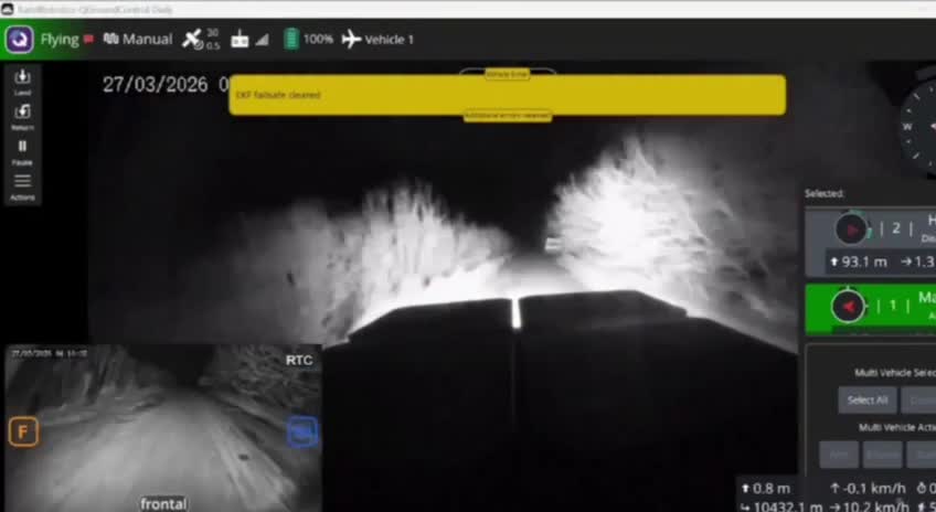 Video thumbnail: RATEL Shows Ground Drone Platform Designed to Launch Multiple FPV Drones