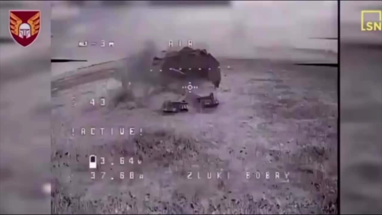 Video thumbnail: Drones FPV provocan una explosión masiva de tanque tras penetración directa de armadura