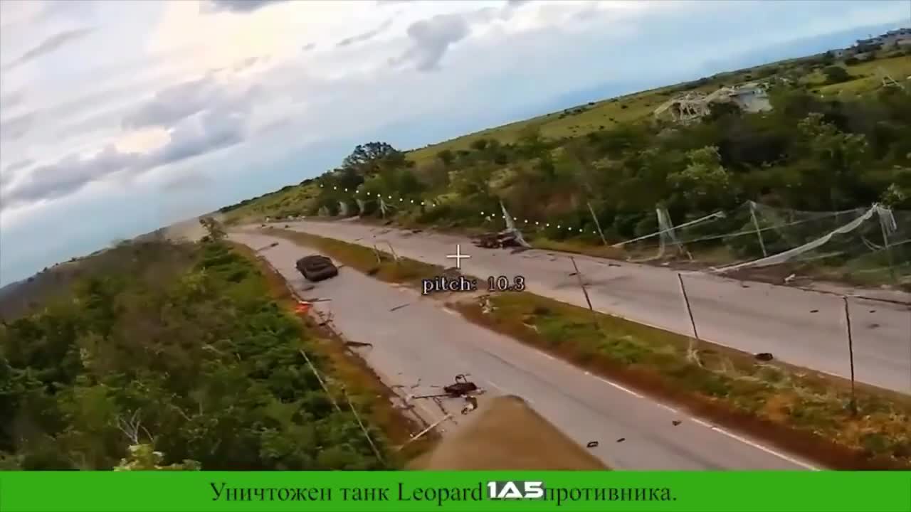 Video thumbnail: Leopard 1A5 Survives Drone Strike Thanks to Additional Armor Protection